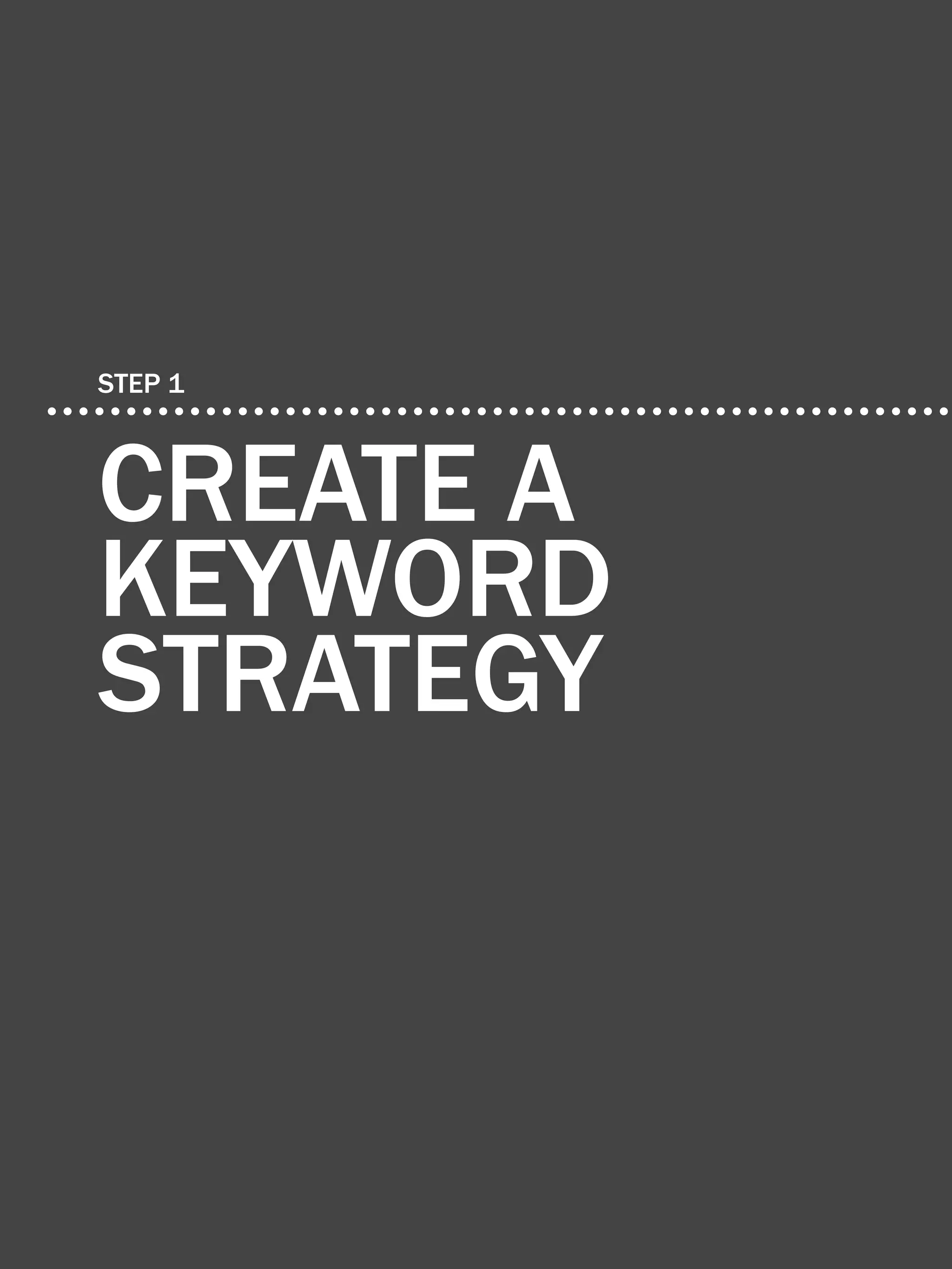 7              the essential step-by-step guide to internet marketing




    step 1



    create a
    keyword
    strategy


Share This Ebook!



www.Hubspot.com
 