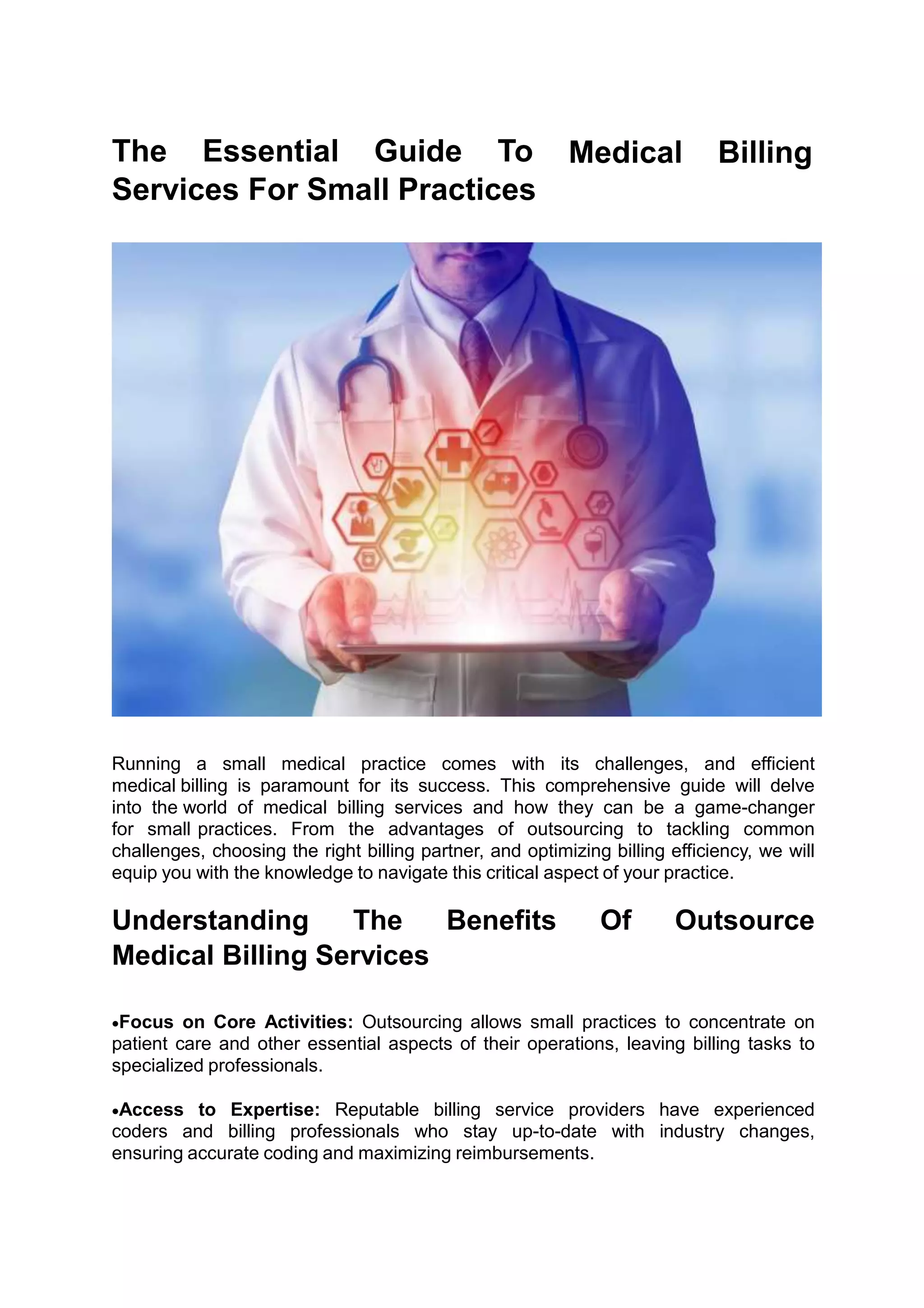 The Essential Guide To Medical Billing Services For Small Practices.ppt