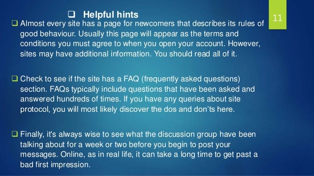 netiquette policy netiquette policy