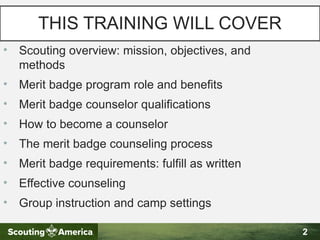 The Essentials of Merit Badge Counseling for Scouts PowerPoint | PPTX