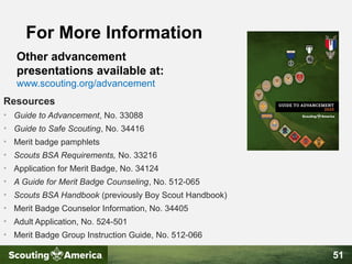 The Essentials of Merit Badge Counseling for Scouts PowerPoint | PPTX