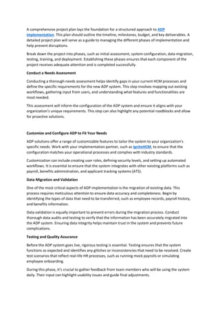 The Essential Steps for Successful ADP Implementation in Your ...