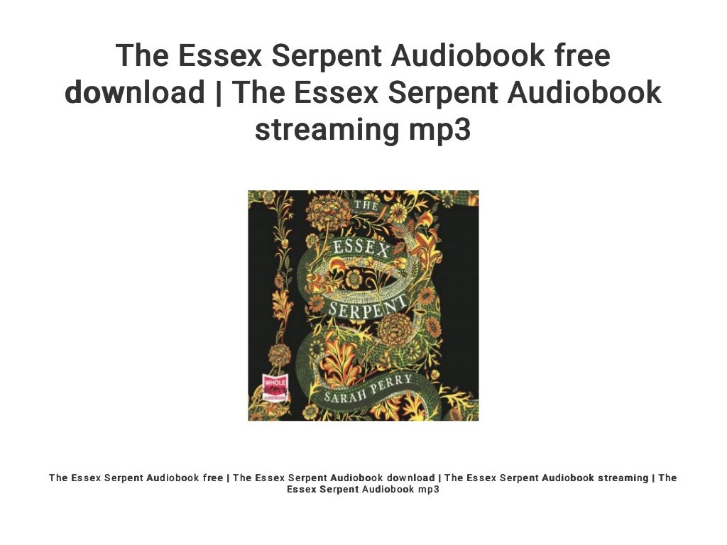 the essex serpent book the essex serpent book