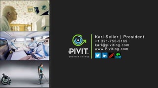 Karl Seiler | President
+ 1 321 - 7 5 0 - 5165
k ar l@ piviting.c om
www.Piviting.c om
S M A R T E R C H A N G E
 