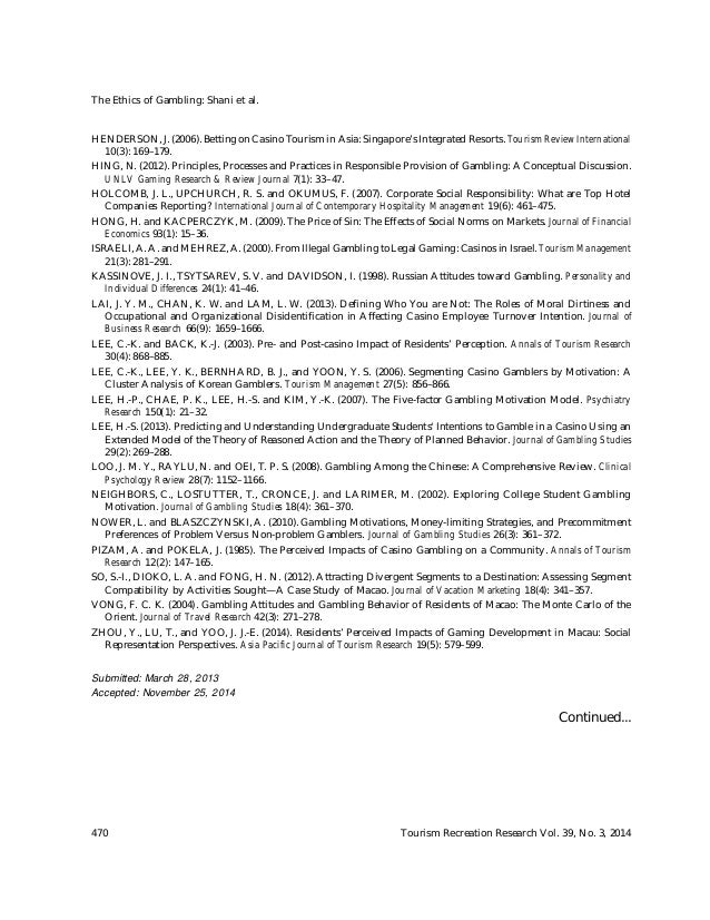 Essay on gambling