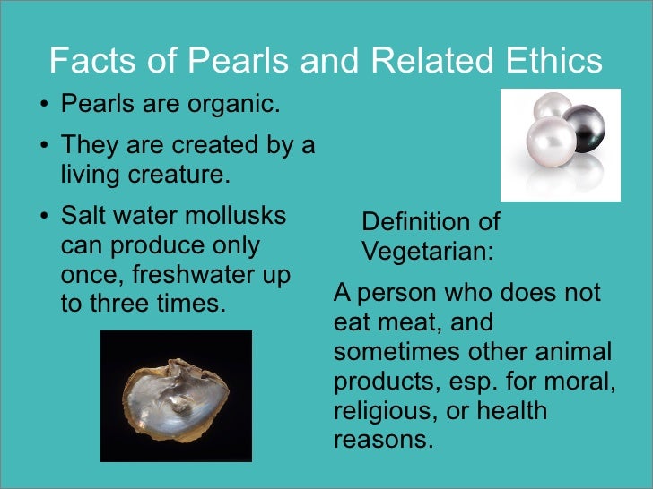 The ethics of pearls