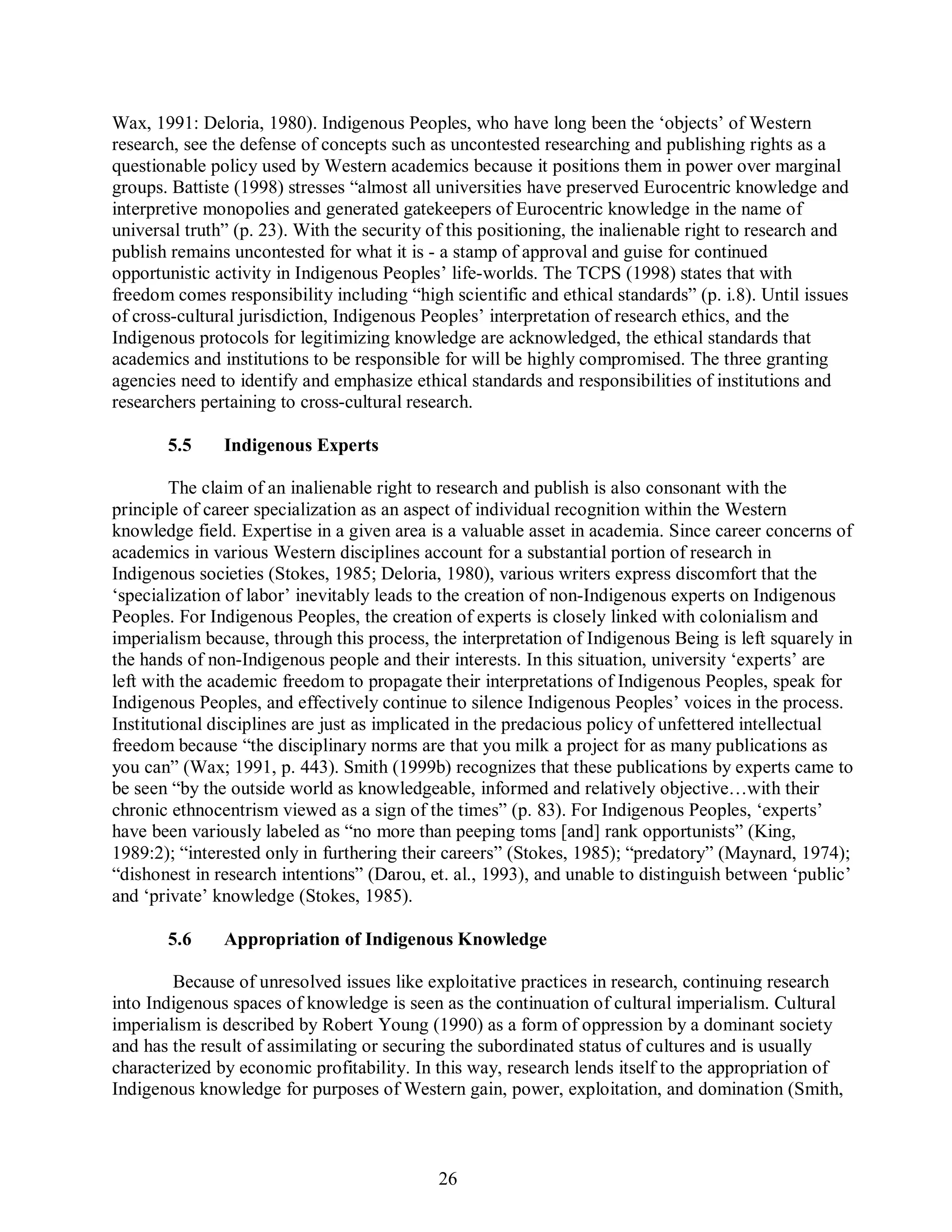 The ethics of research involving indigenous peoples | PDF