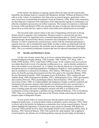 The ethics of research involving indigenous peoples | PDF