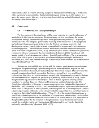The ethics of research involving indigenous peoples | PDF