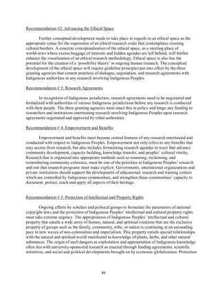 The ethics of research involving indigenous peoples | PDF