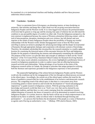 The ethics of research involving indigenous peoples | PDF
