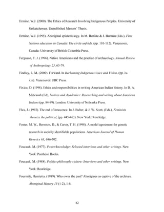 The ethics of research involving indigenous peoples | PDF