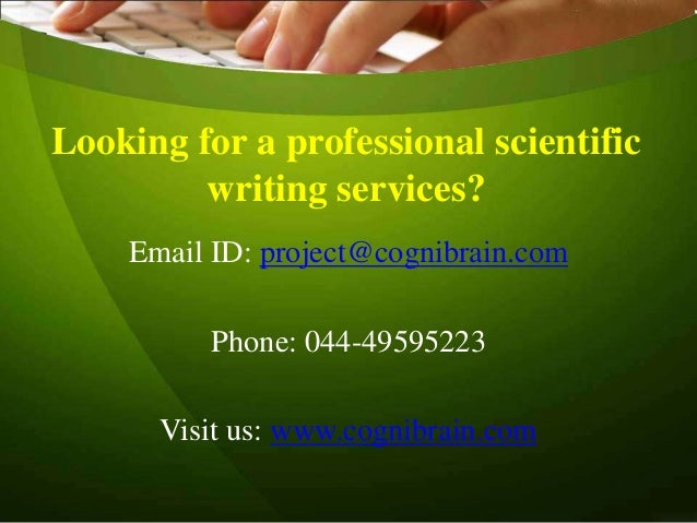 Professional scientific writing services Professional scientific writing services