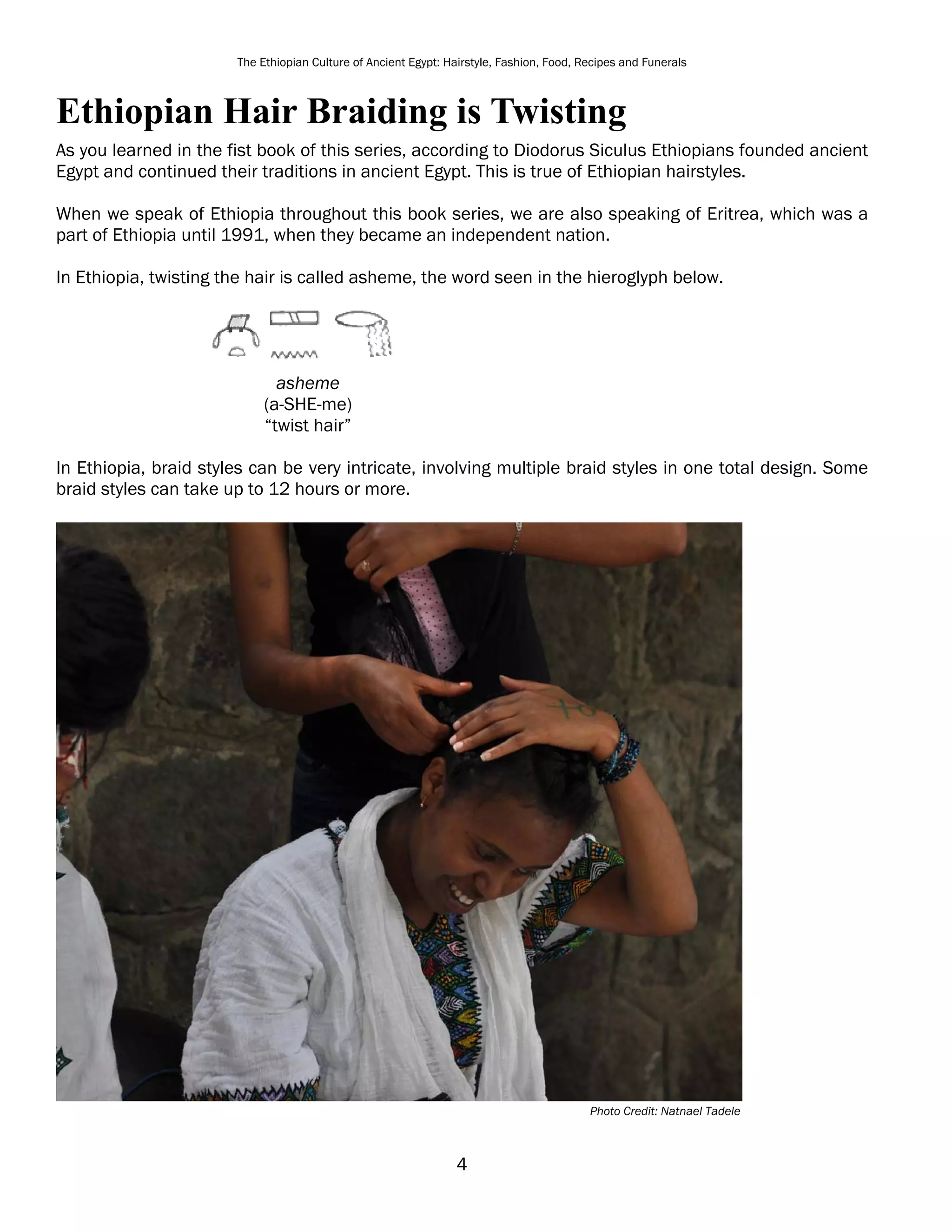 The Ethiopian Culture of Ancient Egypt: Hairstyle, Fashion, Food