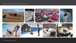 EU Migration Crisis Management
A Reminder: The Death of Aylan Kurdi , Syrian Refugee Kid!
 