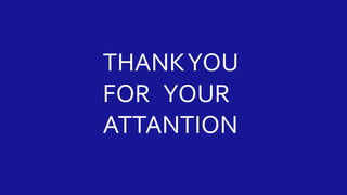 THANKYOU
FOR YOUR
ATTANTION
 