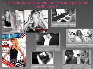  Intercutting allowed variation to make it interesting and typical of a pop video1. In what ways does your media product use, develop or challenge forms and conventions of real media products?Sound  All of our video is the vocals of the song – a typical convention
