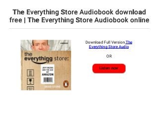 the everything store review