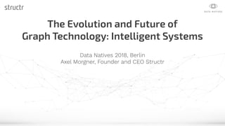 structr
The Evolution and Future of
Graph Technology: Intelligent Systems
Data Natives 2018, Berlin
Axel Morgner, Founder and CEO Structr
 
