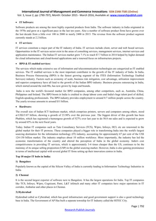 The evolution and growth of it sector in india | PDF