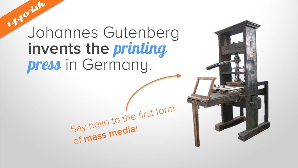 the first form of mass media was the