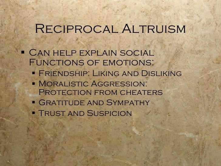 From Molecules to Morality The Evolution Of Altruism