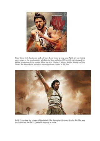 The Evolution of Animation & VFX In Indian Cinema | PDF