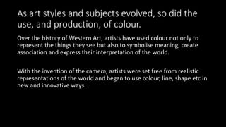 The evolution of colour theory and the still life | PPTX