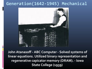 Who Invented Abc Computer The evolution of computers | PPS