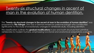 Human Teeth Modifications The evolution of dentition and jaws.pptx