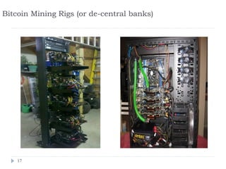 Bitcoin Mining Rigs (or de-central banks)




    17
 