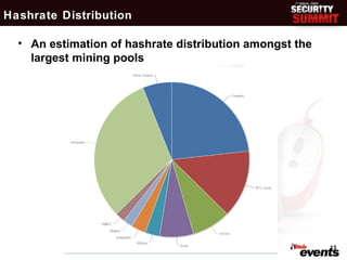 Hashrate Distribution

  • An estimation of hashrate distribution amongst the
    largest mining pools




                                                         13
 