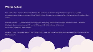 The Evolution of Female Representation in Disney Princess Films 