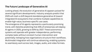 The Evolution of Generative AI Platforms Past, Present, and Future | PDF