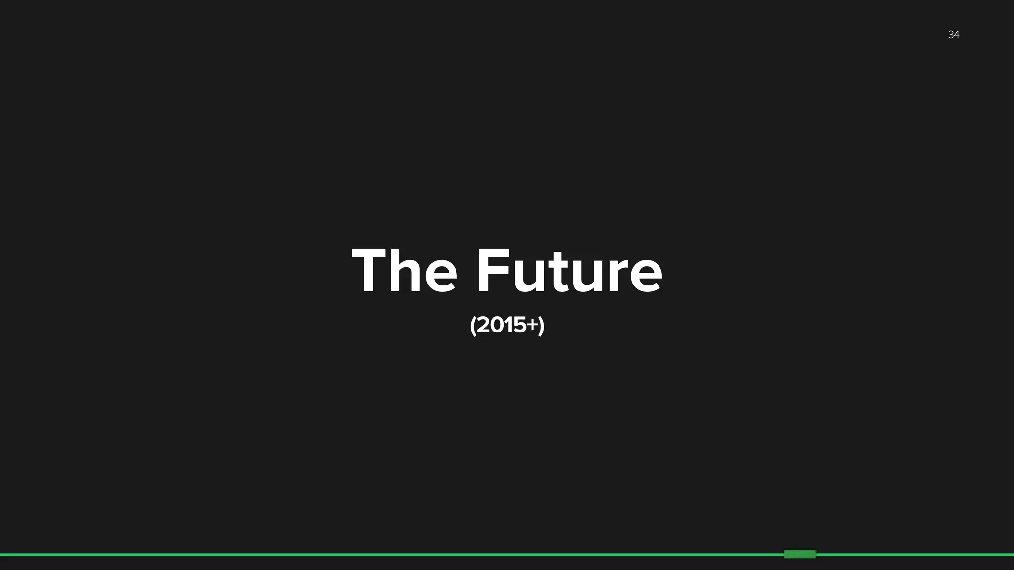 34
The Future
(2015+)
 