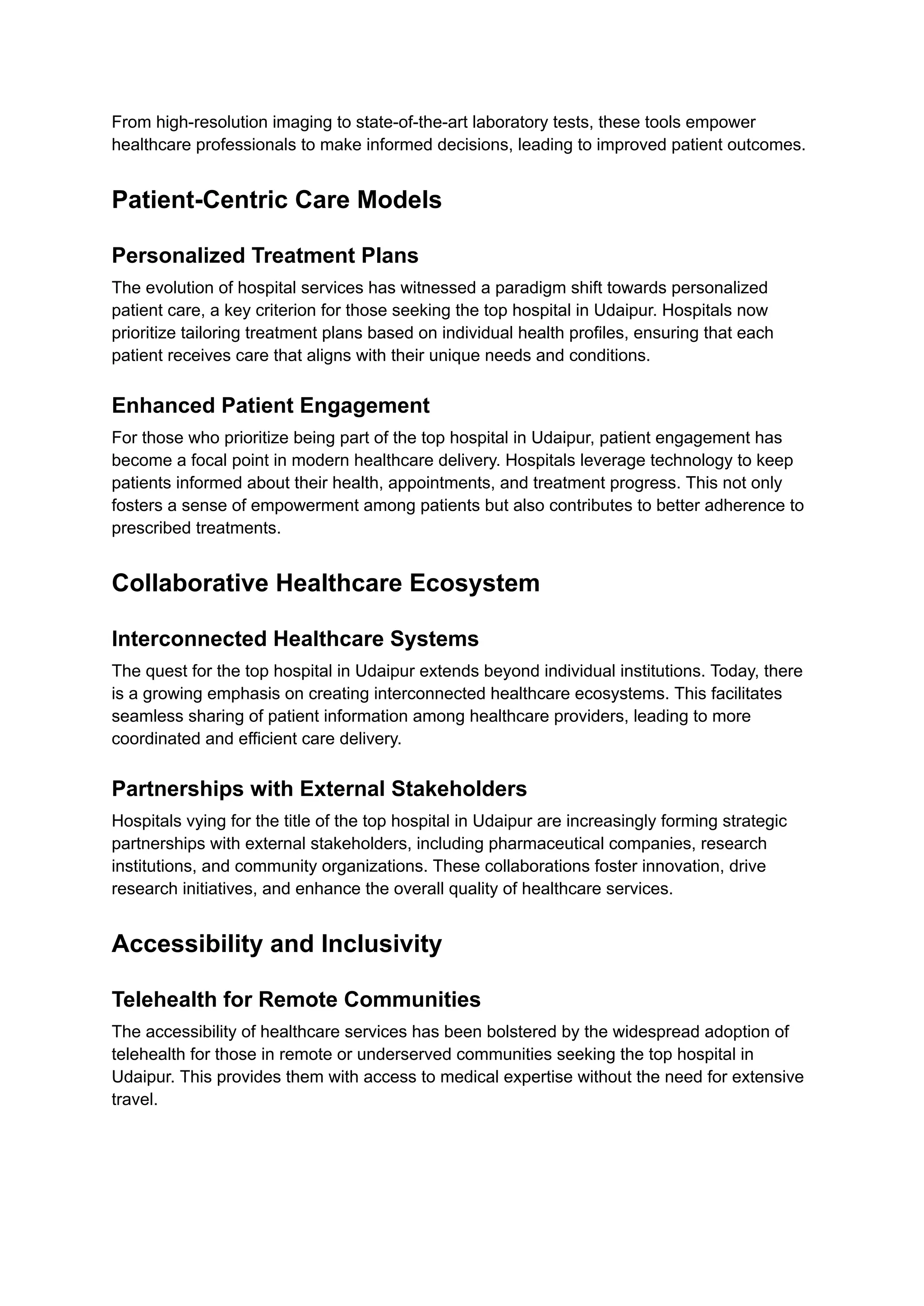 The Evolution of Hospital Services.pdf | Healthcare Industry | Industries