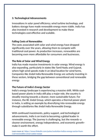The Evolution of India's Energy Sector From Coal to Renewables.pptx