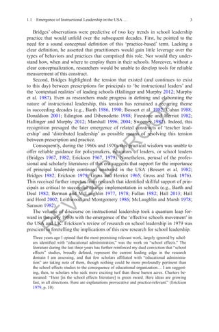 The evolution of instructional leadership | PDF