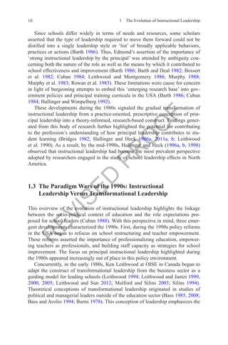 The evolution of instructional leadership | PDF