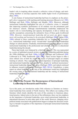 The evolution of instructional leadership | PDF