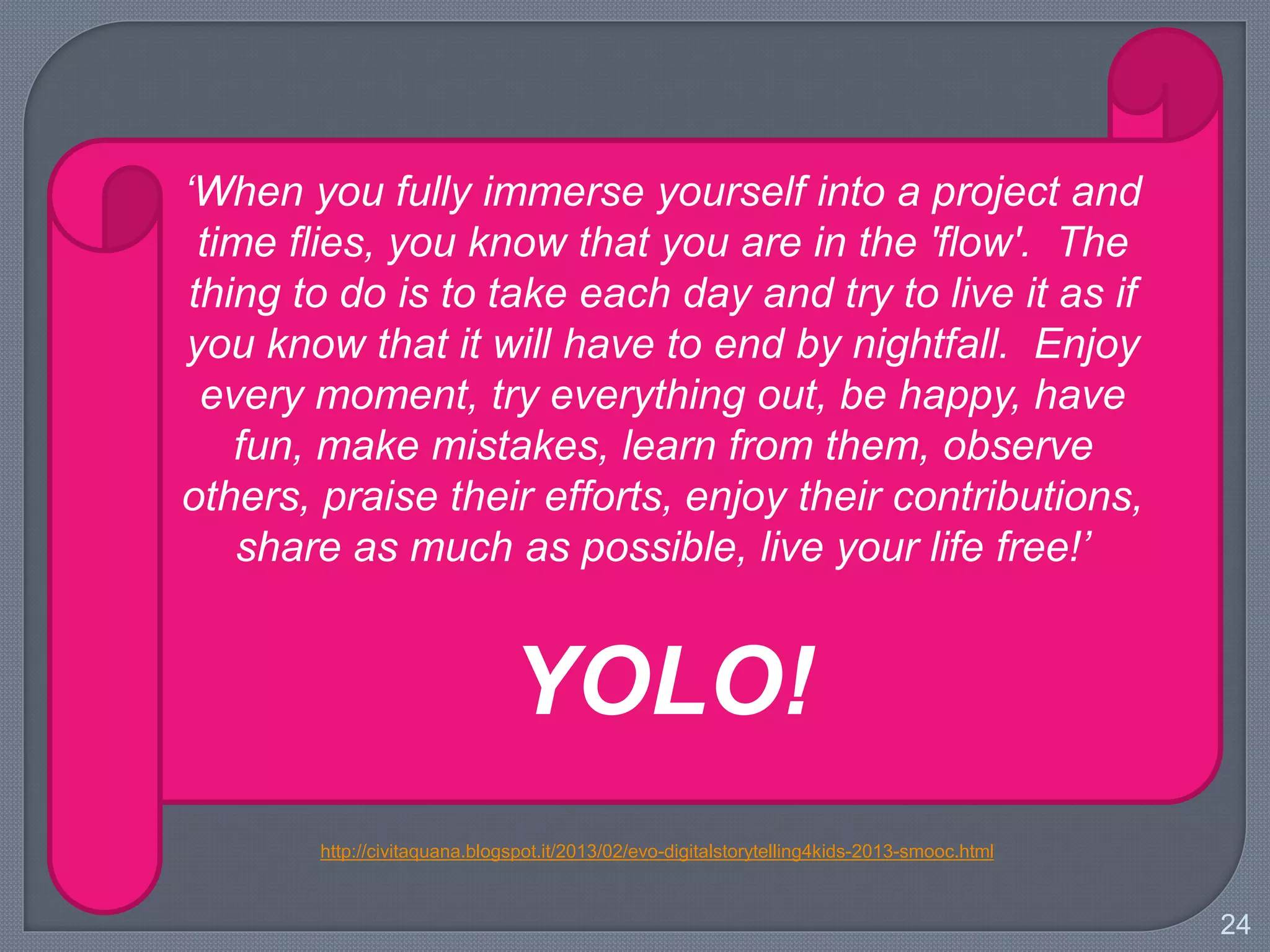 24
http://www.slideshare.net/JanetBianchini/presentations
 