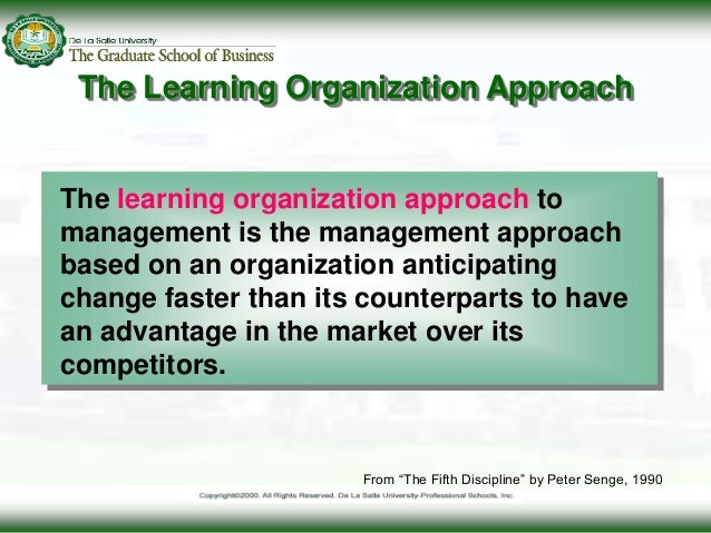 The Learning Organization Model The_Evolution_of_Management_Theory_9_18_06_upload.ppt