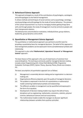 The evolution of management thought | DOC