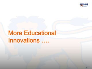 More Educational
Innovations ….
19
 