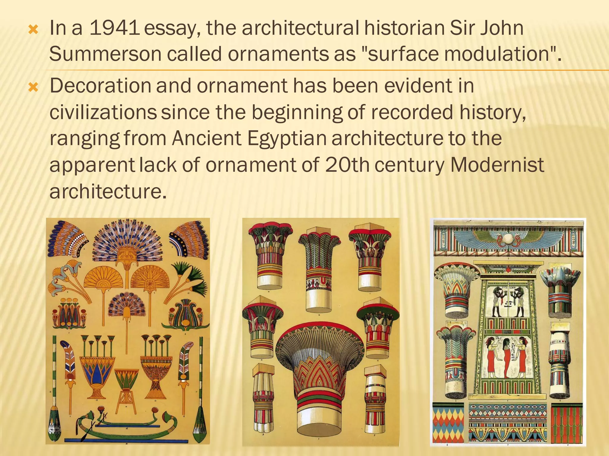 The evolution of ornaments