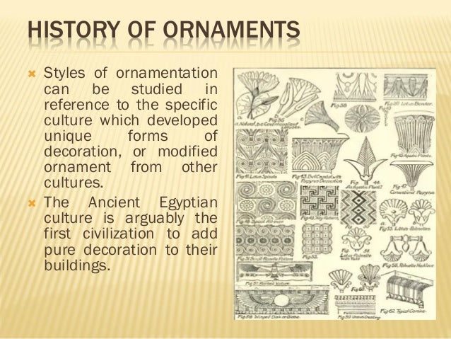 The evolution of ornaments