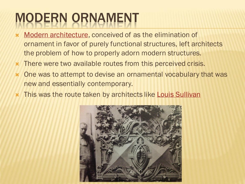 The evolution of ornaments