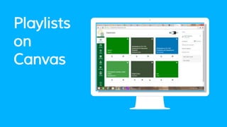 Playlists
on
Canvas Place your screenshot here
 