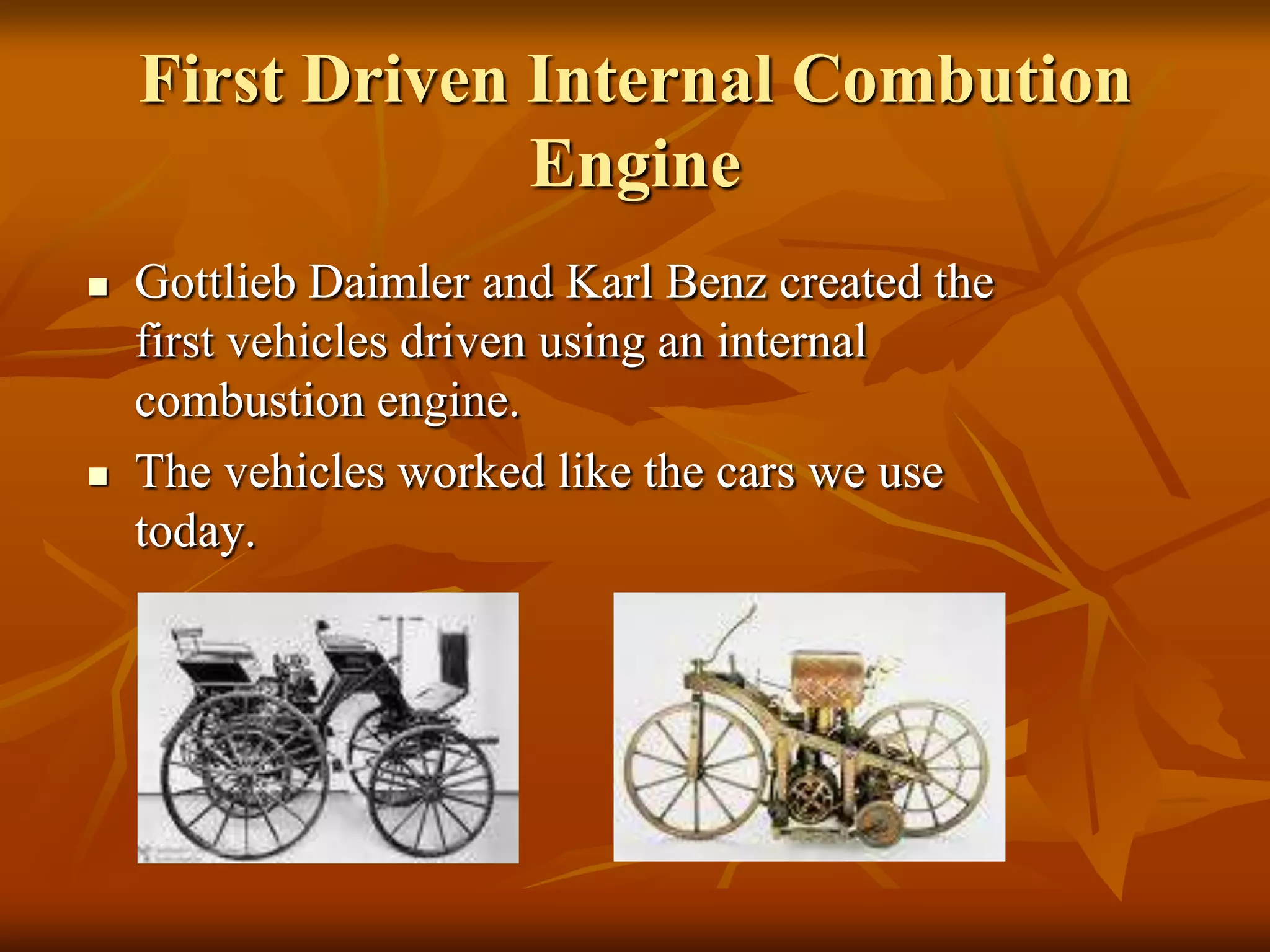 The evolution of the automobile | PPTX