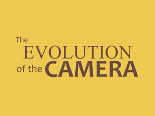 The,[object Object],EVOLUTION,[object Object],CAMERA,[object Object],of the ,[object Object]